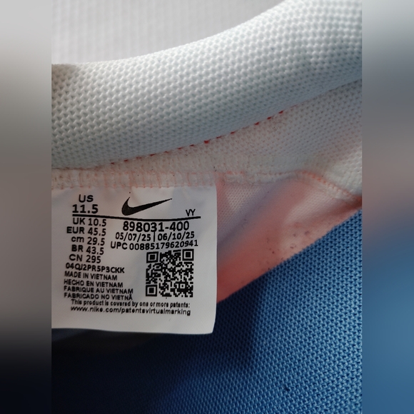 Nike Pre Montreal Racer 898031-400 Blue Orange White Lace Up Sneakers Low Top. - Picture 7 of 7